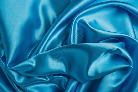优雅的蓝色丝绸可用作婚礼背景图片