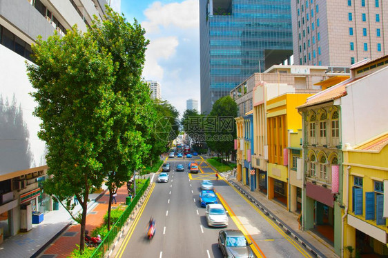 汽车与城市道路图片