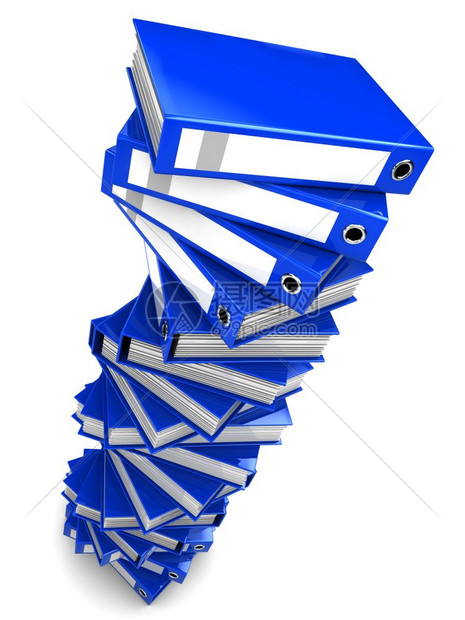 3d白色背景上的ducbent文件夹堆叠插图高清图片下载-正版图片303337101-摄图网