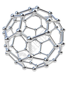 铬钢分子结构抽象3d插图图片