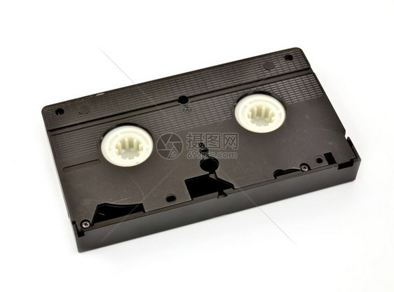白色背景上隔离的旧Vhs视频磁带图片