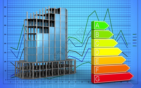 3d现代建筑框架比图表背景的现代建筑框架说明空白图片