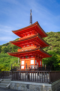 在清水寺的宝塔吉安京都日本日本京都清水寺宝塔图片