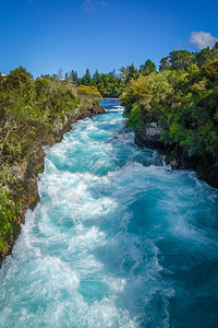 胡卡瀑布地貌陶波区新西兰胡卡瀑布陶波新西兰图片