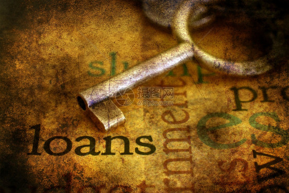 贷款金键概念图片