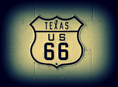 古老的6号路标在德克萨斯图片