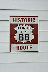 历史伊迪诺路6棕色标志图片