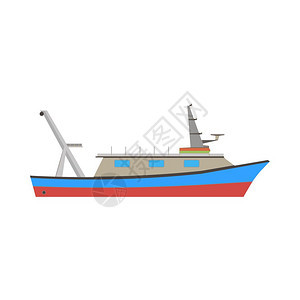 海洋插图工程船图片
