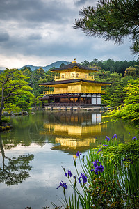 日本京都的金阁寺展馆金阁寺京都日本图片