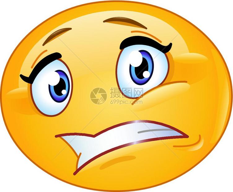 焦虑不安的女表情插画图片下载-正版图片303355589-摄图网
