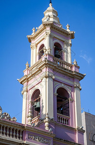 处女大教堂盐阿根廷蓝天背景处女大教堂阿根廷图片