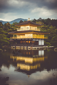 日本京都的金阁寺展馆金阁寺京都日本图片