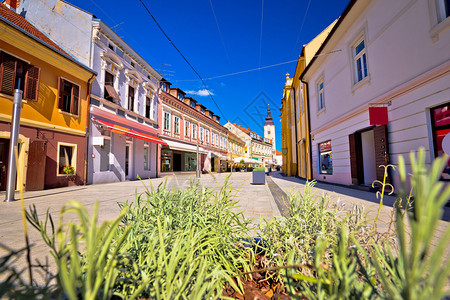 Cakovec镇主要街道roati的Medjmure地区图片