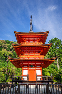 在清水寺的宝塔吉安京都日本日本京都清水寺宝塔图片