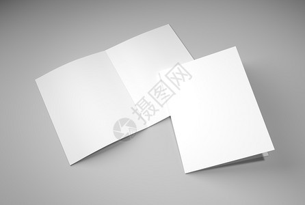 a2小册子空白样板用于展示和设计3d插图图片