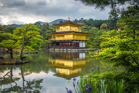 日本京都的金阁寺展馆金阁寺京都日本图片