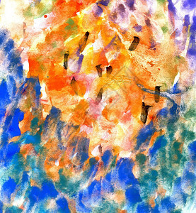 生机勃的多彩色谷瓜油画纹理作为背景图片