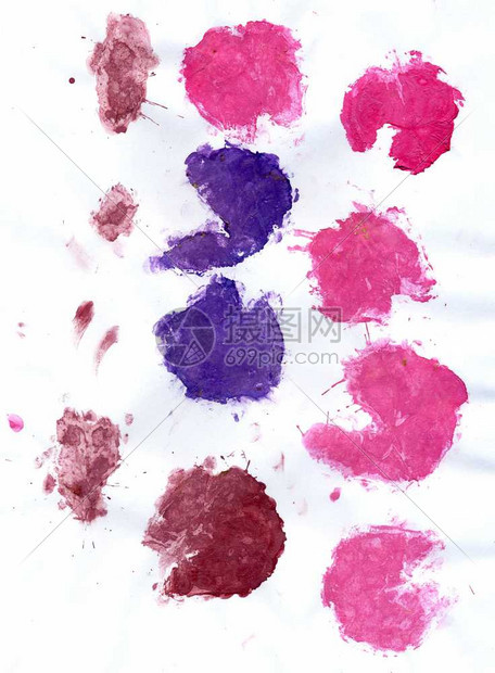 粉红色和紫罗兰喷发斑点的抽象画面背景图片