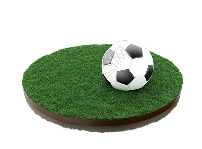 3d铸造者图像足球场体育概念孤立的白色背景图片