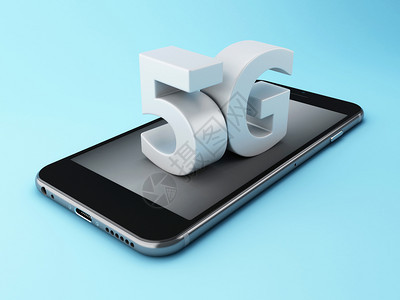 3d成像图手机5g无线信号移动电概念图片