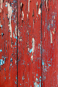 旧木板漆成红色背景纹理漆成红色的旧木板图片