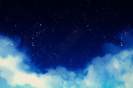 夜空下的美丽星云图片