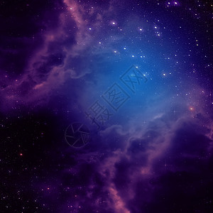 带有紫云的空间背景紫云和恒星抽象背景图片