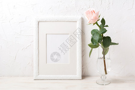 白色壁画模型玫瑰图片
