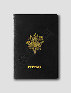 黄金耳钉灰色背景的通用黑色护照灰背景的通用黑护照灰背景的背景