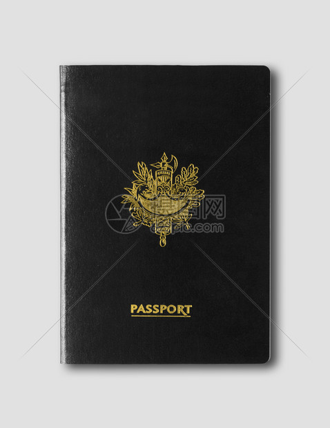 灰色背景的通用黑色护照灰背景的通用黑护照灰背景的图片
