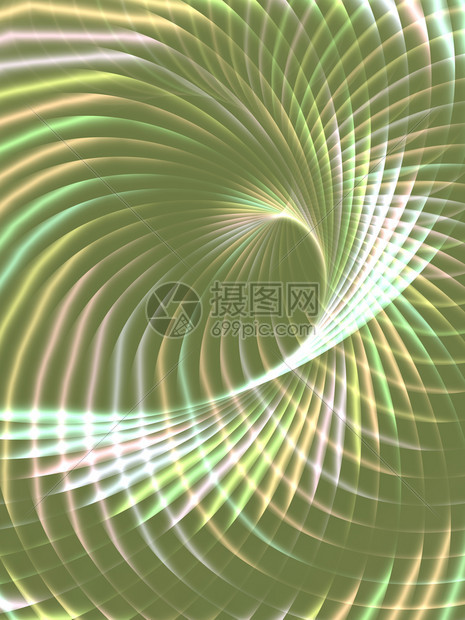 发光螺旋抽象的多彩发光脉冲物体用作背景图片