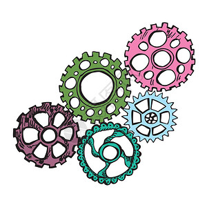 矢量卡通齿轮图片素材