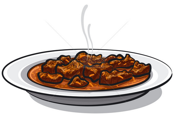传统谷菜肉板块中传统谷菜肉碟插图图片