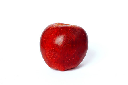 有阴影的红苹果孤立白色背景红苹果图片