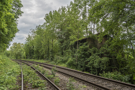 德国一条废弃的铁路图片