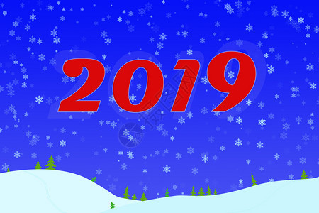 2019年的圣诞背景图片