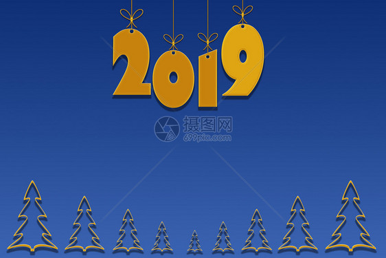 2019年的圣诞背景图片