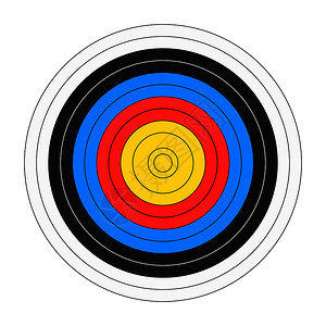 经典弓箭板目标模公牛眼符号图片