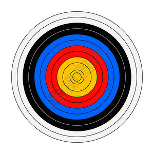经典弓箭板目标模公牛眼符号图片