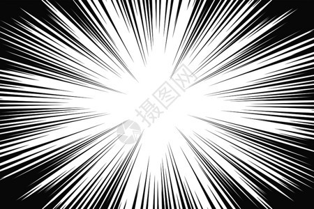 漫画书弧线背景漫画速度框架爆炸矢量说明恒星爆炸或太阳光抽象背景图片