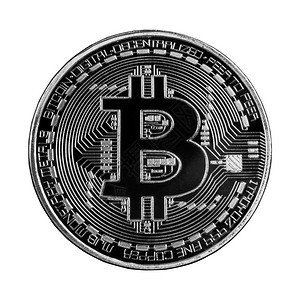 Bitcon或物理数字货币加密银硬用于今后将数字货币或钱包作为商业使用孤立在白背景高分辨率图片