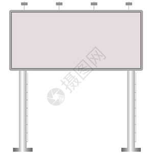 广告空户外的白色大牌白背景空的大广告牌图片