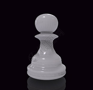 3d使白色象棋块在黑背景上被孤立使白色象棋块成为图片