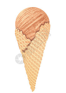 抽象结构化巧克力冰淇淋锥形图解设计图片