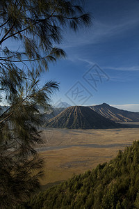 溴火山雅瓦印地安多尼西亚火山闪亮多彩的生动主题图片