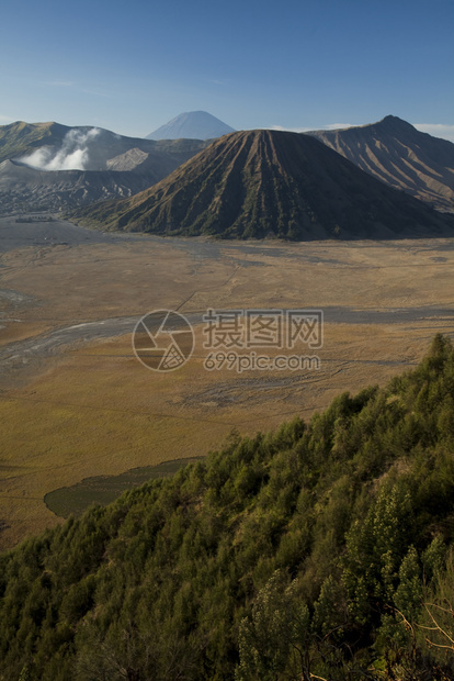 溴火山雅瓦印地安多尼西亚火山闪亮多彩的生动主题图片