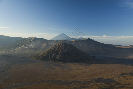 溴火山雅瓦印地安多尼西亚火山闪亮多彩的生动主题高清图片