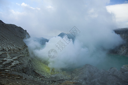 松雅湖友谊林火山伊延雅瓦印地安闪亮多彩的生动主题背景