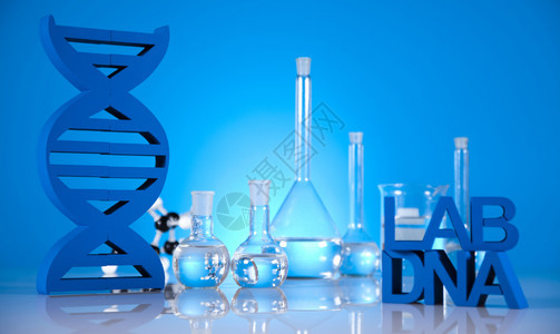 化学分子构造DNA明亮的现代化学概念图片