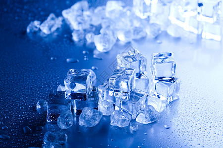 冰雪立方体冷和新鲜的概念图片